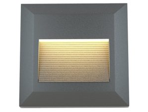 Φωτιστικό Τοίχου Salmon 80201840 Led 2W 3000-6000K 100lm 12.4×12.4cm Anthracite ItLighting