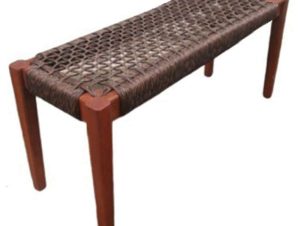 Παγκάκι Mesh 22-0188 110x35x40cm Walnut-Brown