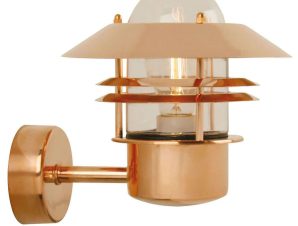 Φωτιστικό Τοίχου Blokhus Up 25011030 25x23cm 1xE27 60W IP54 Copper Nordlux