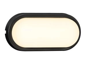 Φωτιστικό Τοίχου Cuba Energy Oval 2019181003 20,5x10cm Led 700Lm 6,5W 3000K IP54 Black Nordlux