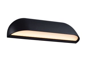 Φωτιστικό Τοίχου Front 26 84081003 26×6,8cm Led 650Lm 8W 3000K IP44 Black Nordlux