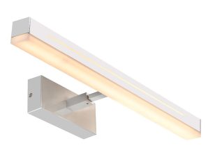 Φωτιστικό Τοίχου Otis 60 2015411033 7,5x60cm Dimmable Led 1650Lm 17W 3000K IP44 Chrome Nordlux