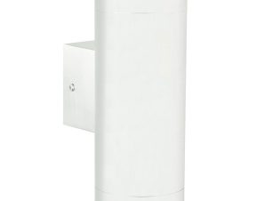 Φωτιστικό Τοίχου Tin Maxi Double 21519901 12,5x19cm 2xGU10 35W IP54 White Nordlux