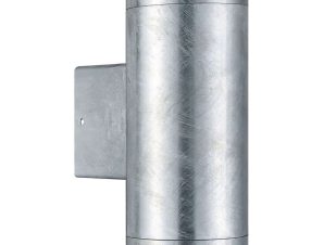 Φωτιστικό Τοίχου – Απλίκα Tin Maxi Double 21519931 Φ7,6x19cm 2xGu10 28W Galvanized Nordlux