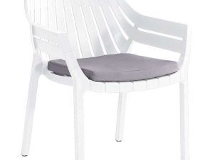 Πολυθρόνα Με Μαξιλάρι Elton 807-123-004 70x68x81,5cm White-Grey