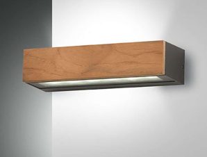 Φωτιστικό Τοίχου – Απλίκα Hazel 3680-22-165 13W Led 22cm Teak Wood Fabas Luce