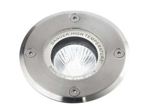 Φωτιστικό Δαπέδου 6220 1XGU10 Φ10,5cm Inox Perenz