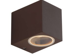 Φωτιστικό Τοίχου – Απλίκα Qubo I-QUBO-AP1 BRO 1xGU10 9,3x8x6,7cm Bronze Intec