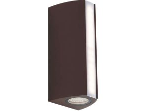 Φωτιστικό Τοίχου – Απλίκα Ray LED-W-RAY BRO 14W Led 8,5X7,8x20cm Bronze Intec