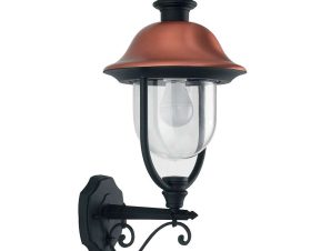 Φωτιστικό Τοίχου – Απλίκα Up Venezia LANT-VENEZIA-AP1A 1xE27 60W 29x25x52,5cm Black-Copper Intec