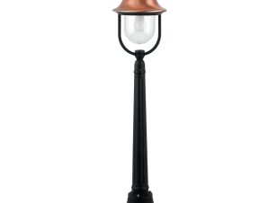 Φωτιστικό Δαπέδου Venezia LANT-VENEZIA-P1 1xE27 60W 25x118cm Black-Copper Intec