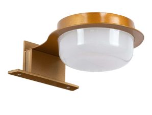 Φωτιστικό Τοίχου-Απλίκα Kiara 60403 10x13x3cm LED 5W 560lm IP44 Bronze GloboStar