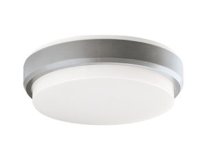 Φωτιστικό Οροφής – Πλαφονιέρα Tinos D200 IP54 4171700 Silver Viokef