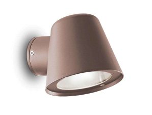 Φωτιστικό Τοίχου – Απλίκα Gas 213095 11,5x15x9,5cm 1xGU10 28W Coffee Ideal Lux