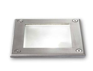 Φωτιστικό Δαπέδου Χωνευτό Park Square 117881 L 120 x H 125 x P 120 mm G9 max 15W Steel Ideal Lux