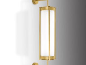 Φωτιστικό Τοίχου 01484 5W LED 3000K 400Lm 16,5x70cm Gold Luma