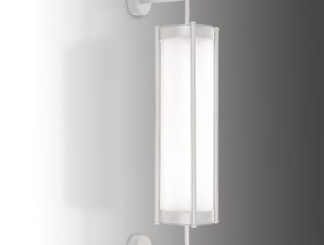 Φωτιστικό Τοίχου 01484 5W LED 3000K 400Lm 16,5x70cm Silver Luma