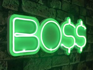 Διακοσμητικό Φωτιστικό Τοίχου Boss 395NGR2185 56x2x21cm Led 6W Green Wallity