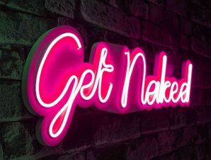 Διακοσμητικό Φωτιστικό Τοίχου Get Naked 395NGR2119 62x2x20cm Led 13,6W Pink Wallity