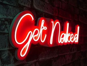 Διακοσμητικό Φωτιστικό Τοίχου Get Naked 395NGR2115 62x2x20cm Led 13,6W Red Wallity