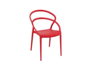 Καρέκλα Pia Red 20-0134 54Χ56Χ82cm Siesta